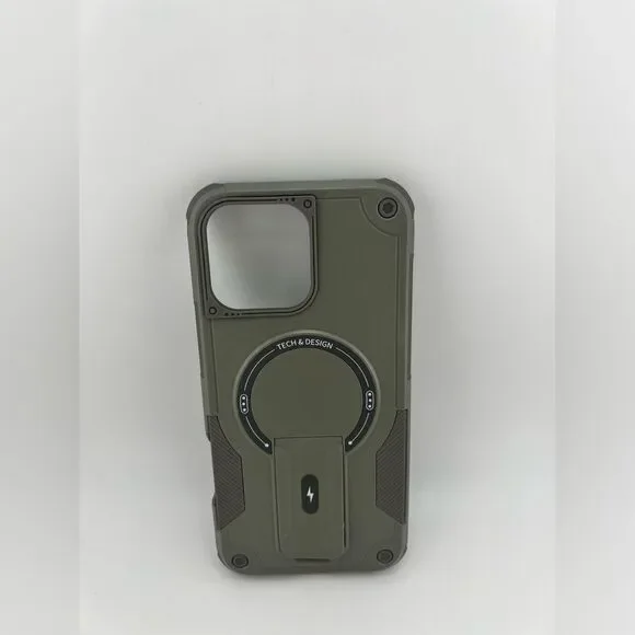 Rugged Armor iPhone 16 Pro Max Case – Heavy Duty with Kickstand & Magnetic Ring - Picture 6 of 9